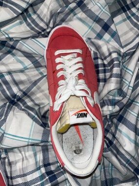 Nike Red and Yellow Low-Top Sneaker